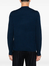 Emporio Armani Houndstooth wool sweater
