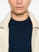 Emporio Armani Houndstooth wool sweater