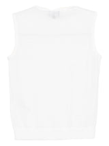 Emporio Armani Turtleneck top in shaved virgin wool with micro rhinestones