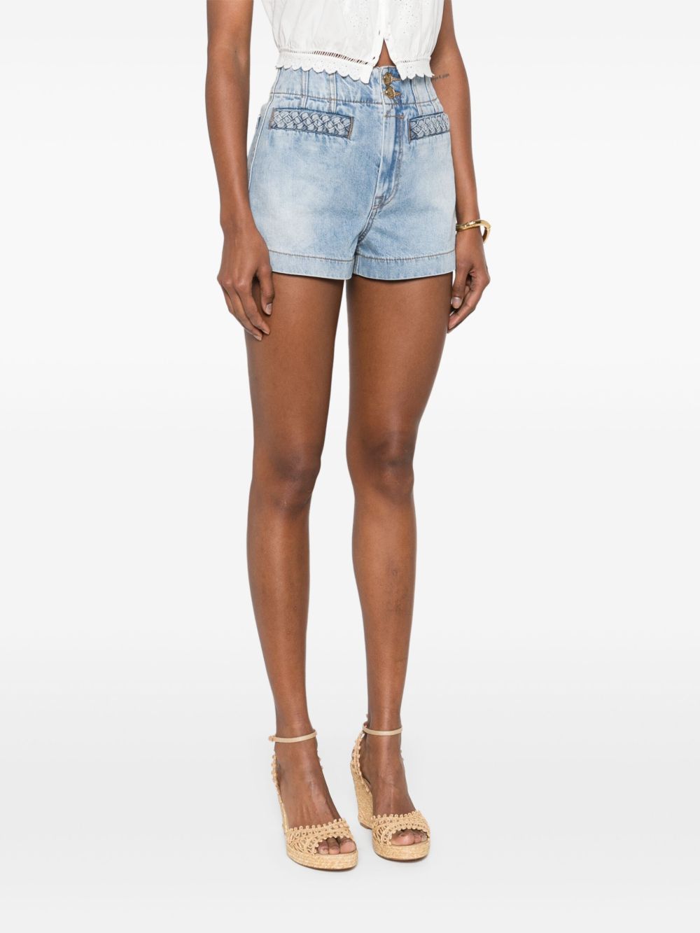 Zimmermann Lucky denim shorts
