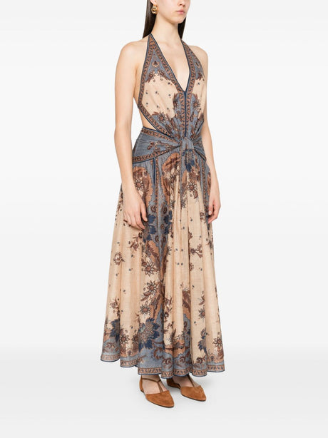 Zimmermann Ascension long cotton dress with print