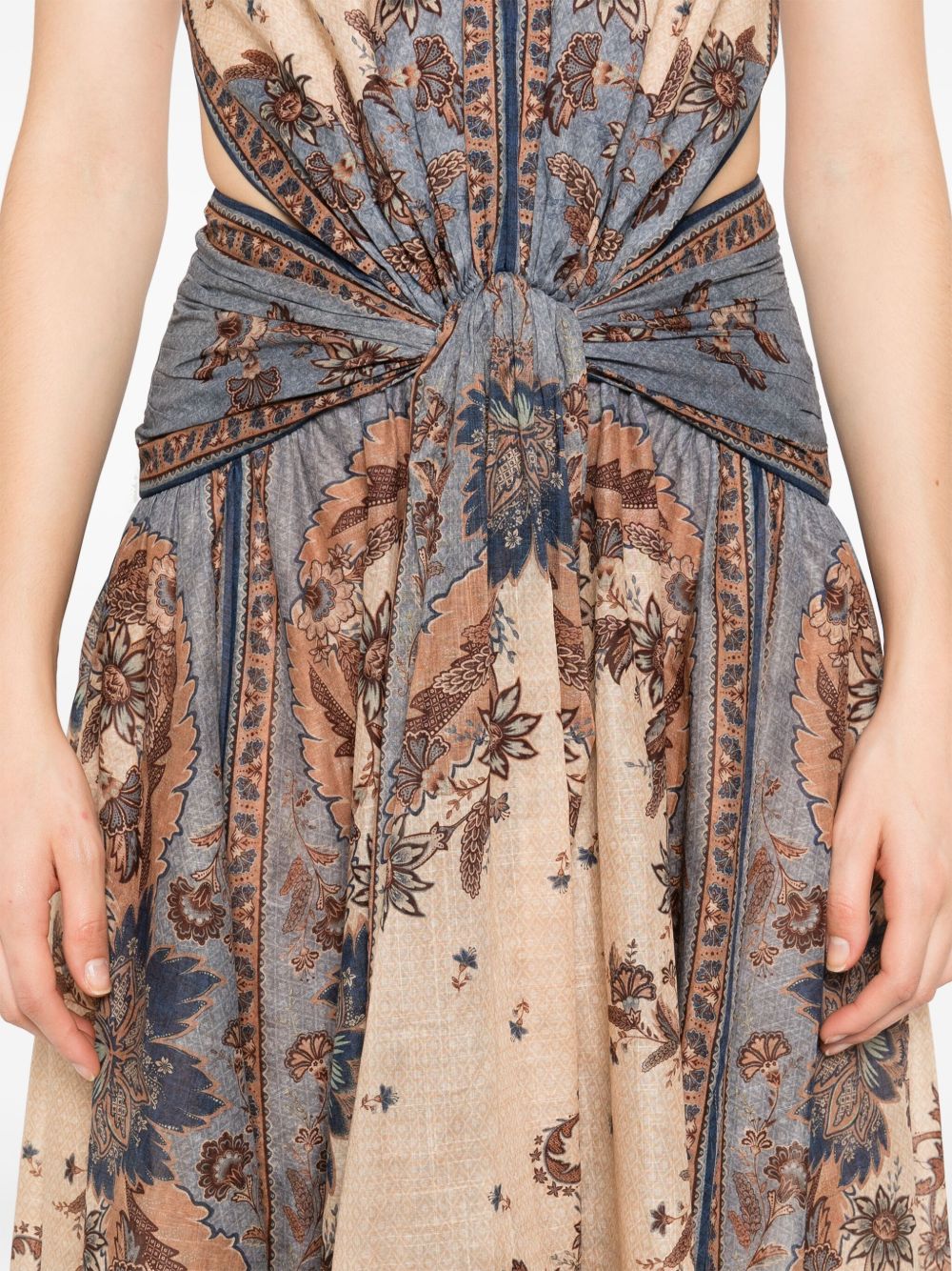 Zimmermann Ascension long cotton dress with print