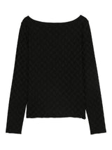 Emporio Armani Jacquard jersey sweater with geometric pattern