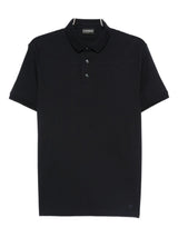 Emporio Armani Short-sleeved cotton polo shirt