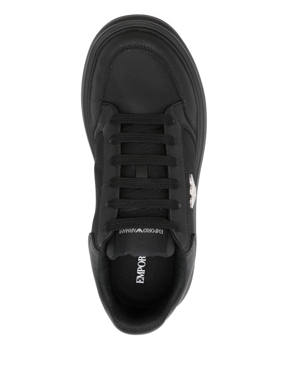 EMPORIO ARMANI EXCLUSIVE Panelled lace-up sneakers