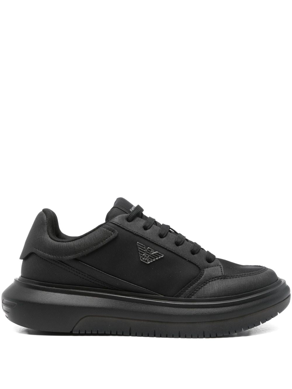 EMPORIO ARMANI EXCLUSIVE Panelled lace-up sneakers