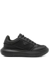 EMPORIO ARMANI EXCLUSIVE Panelled lace-up sneakers