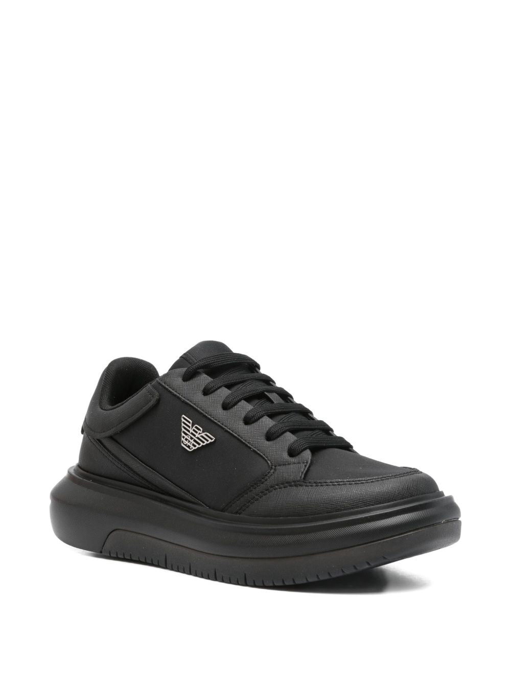 EMPORIO ARMANI EXCLUSIVE Panelled lace-up sneakers