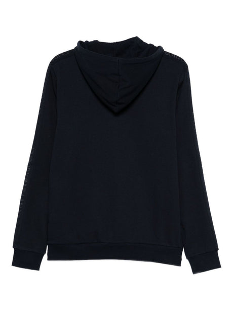 Emporio Armani Embroidered-logo hoodie