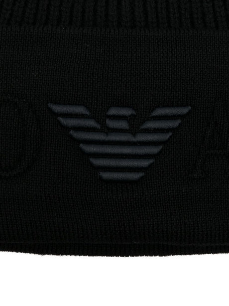 Emporio Armani Logo wool beanie