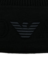 Emporio Armani Logo wool beanie