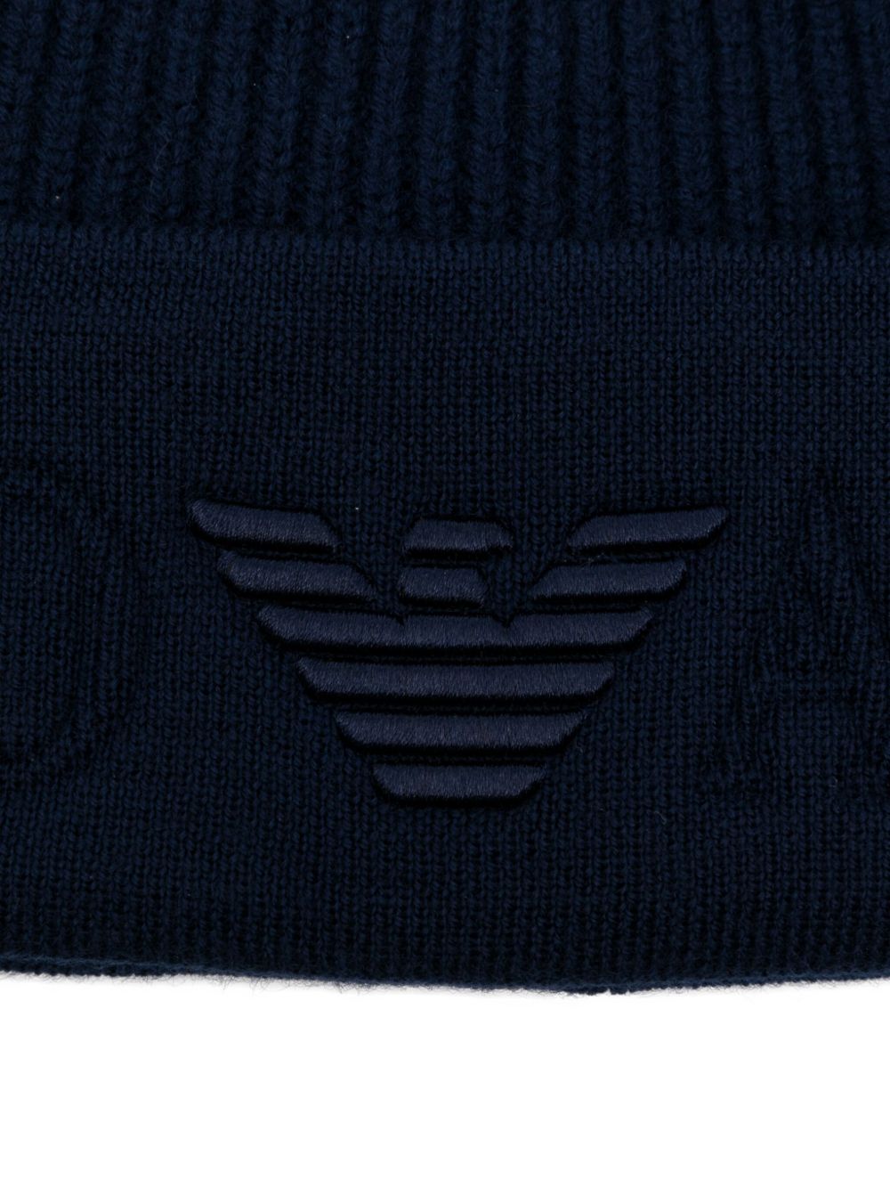 Emporio Armani Logo wool beanie