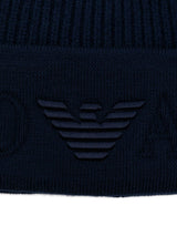 Emporio Armani Logo wool beanie