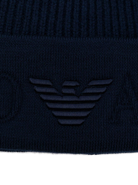 Emporio Armani Logo wool beanie