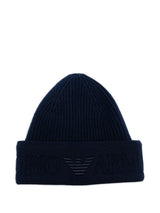 Emporio Armani Logo wool beanie