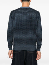 Emporio Armani Wool sweater with printed logo