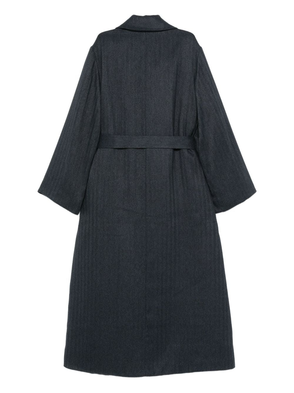 Emporio Armani Striped double-breasted coat