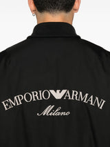 Emporio Armani Logo-embroidered bomber jacket