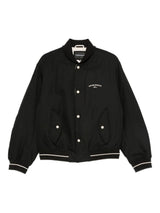Emporio Armani Logo-embroidered bomber jacket