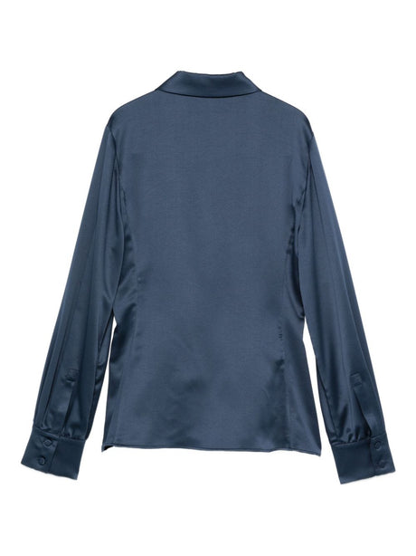 Emporio Armani Satin wrap blouse