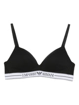 Emporio Armani ASV organic-cotton, padded triangle bra with logo underband