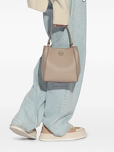 Tory Burch Mcgraw small leather bucket bag