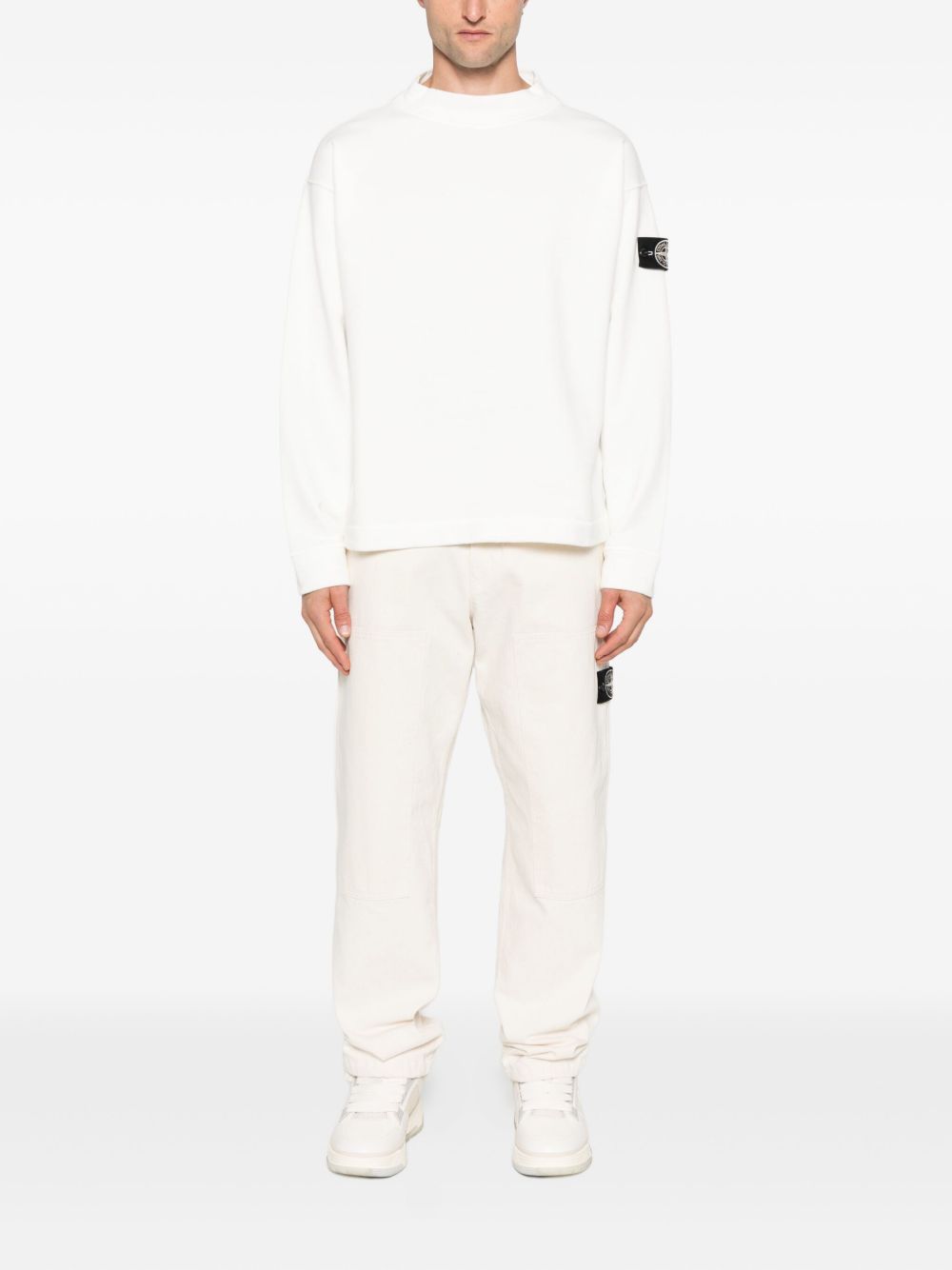 Stone Island Sweaters White