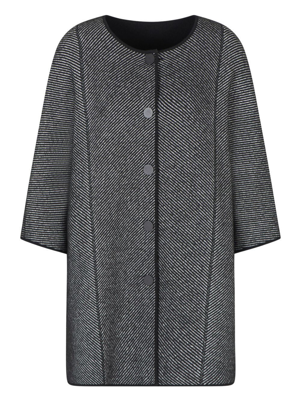 Emporio Armani Cape in double-faced virgin wool fabric stitch