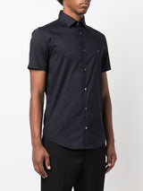 Emporio Armani Logo-embroidered short-sleeved shirt