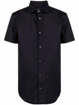 Emporio Armani Logo-embroidered short-sleeved shirt