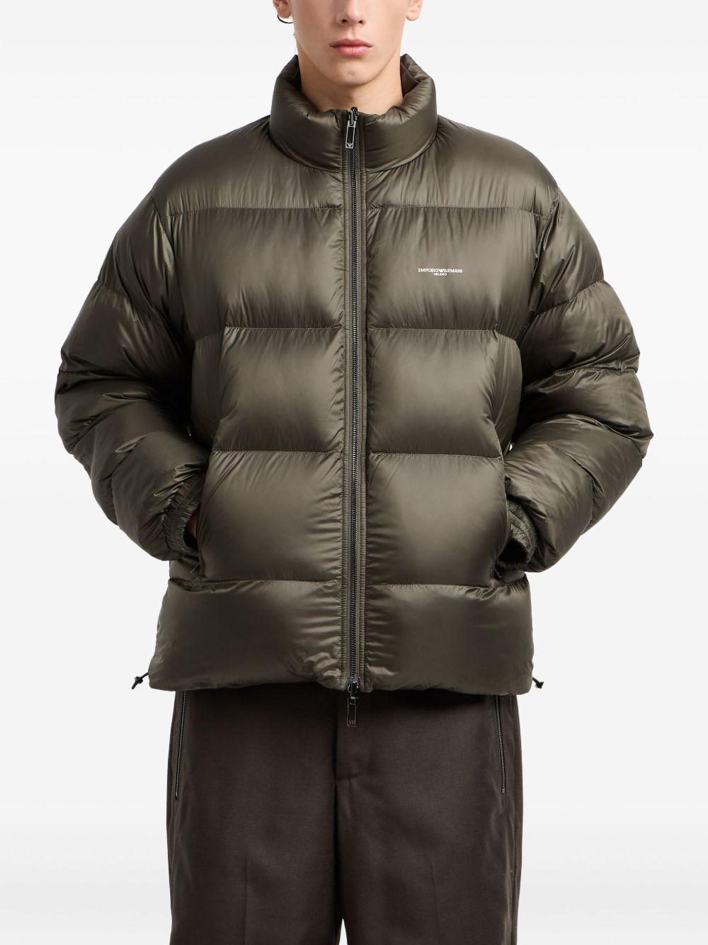 Emporio Armani Reversible high-neck padded jacket