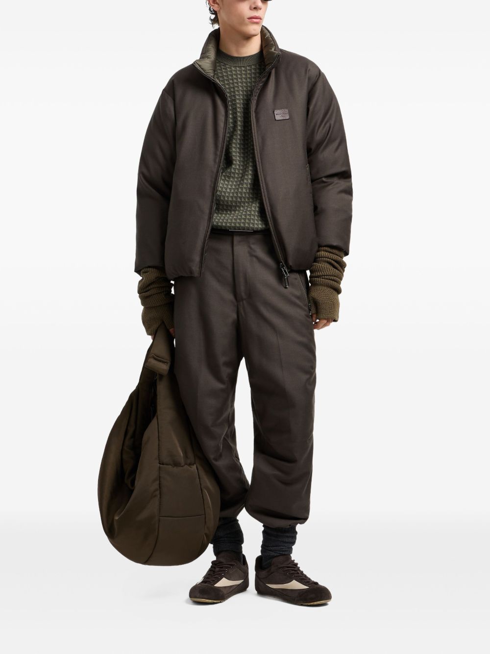 Emporio Armani Reversible high-neck padded jacket