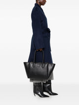 Emporio Armani Large shopper with palmellato finish