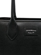 Emporio Armani Large shopper with palmellato finish