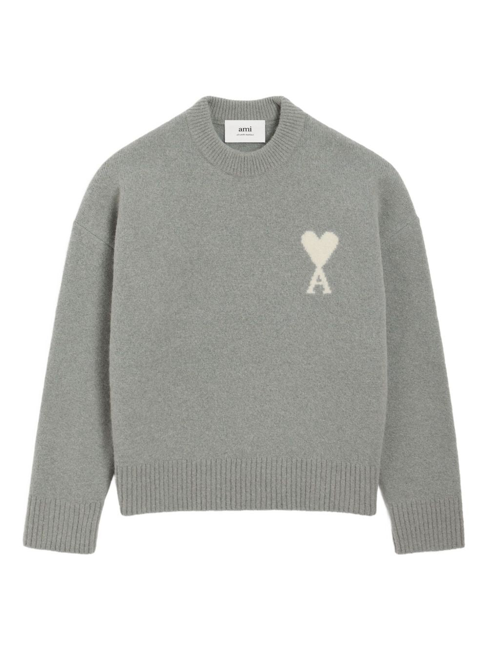 Ami Paris Sweaters Grey