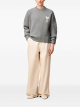 Ami Paris Sweaters Grey