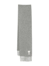 Ami Paris Ami De Coeur fringed scarf