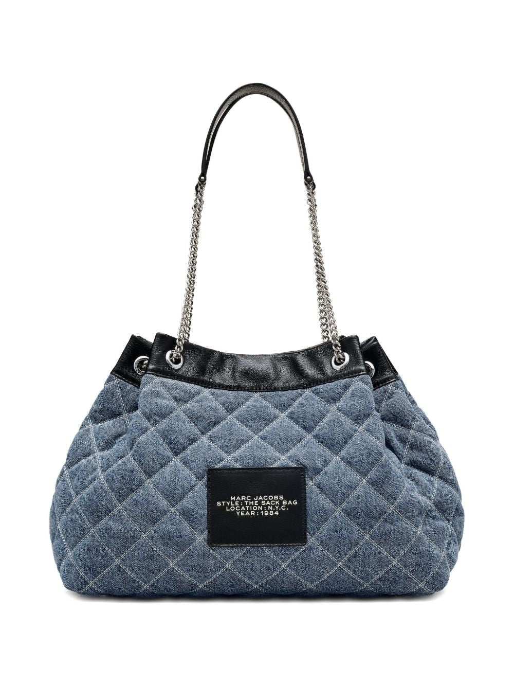 Marc Jacobs The Quilted Denim Large Chain Sack Bag