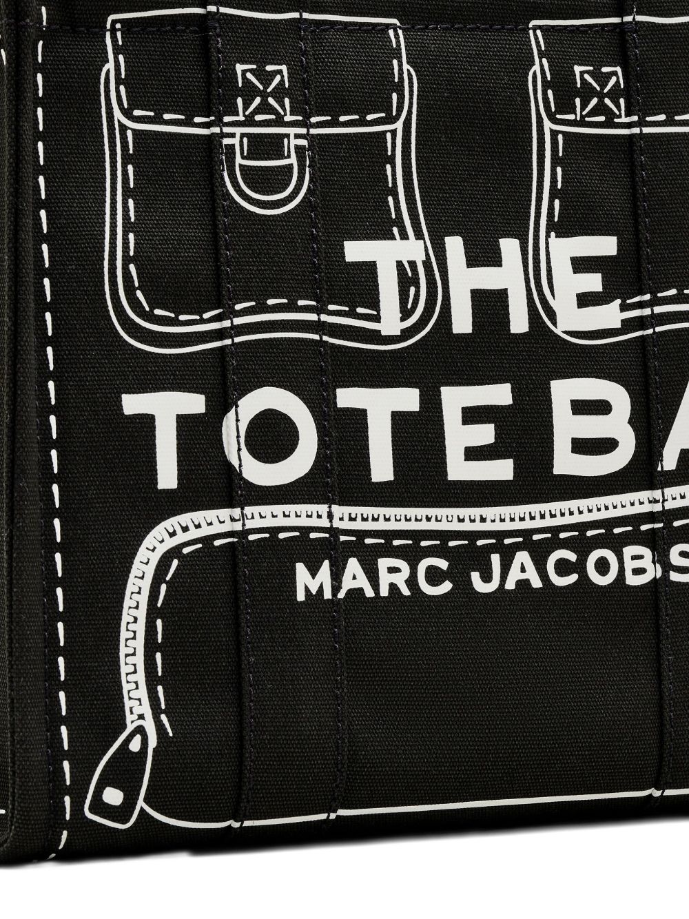 Marc Jacobs The Trompe L'Oeil Cargo Canvas Medium Tote Bag