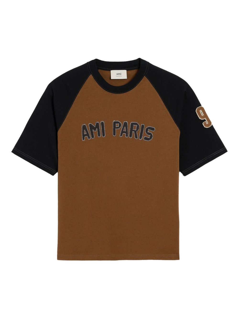 Ami Paris T-shirts and Polos Brown