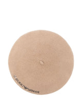 Emporio Armani Embroidered wool beret