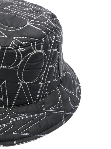 Emporio Armani Logo-embroidered quilted bucket hat