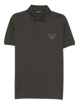 Emporio Armani Eagle-embroidered polo shirt