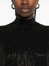 Emporio Armani Sequin high-neck sleeveless dress