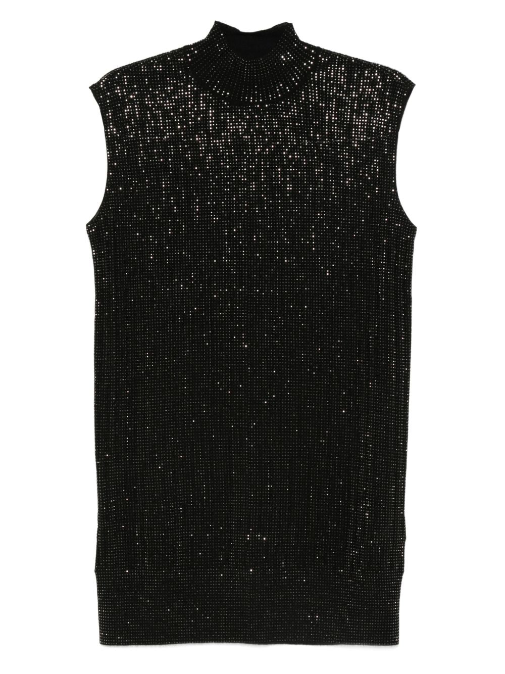 Emporio Armani Sequin high-neck sleeveless dress