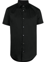 Emporio Armani Short-sleeved poplin shirt