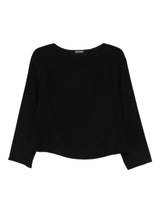 Emporio Armani Boat neck three-quarter sleeves tailored