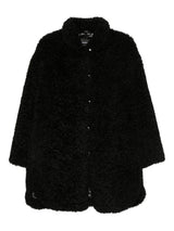 Emporio Armani Oversized coat in bouclé faux fur