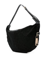 La Milanesa Textured buckle shoulder bag