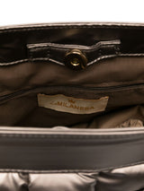 La Milanesa Bamboo-handle quilted tote bag